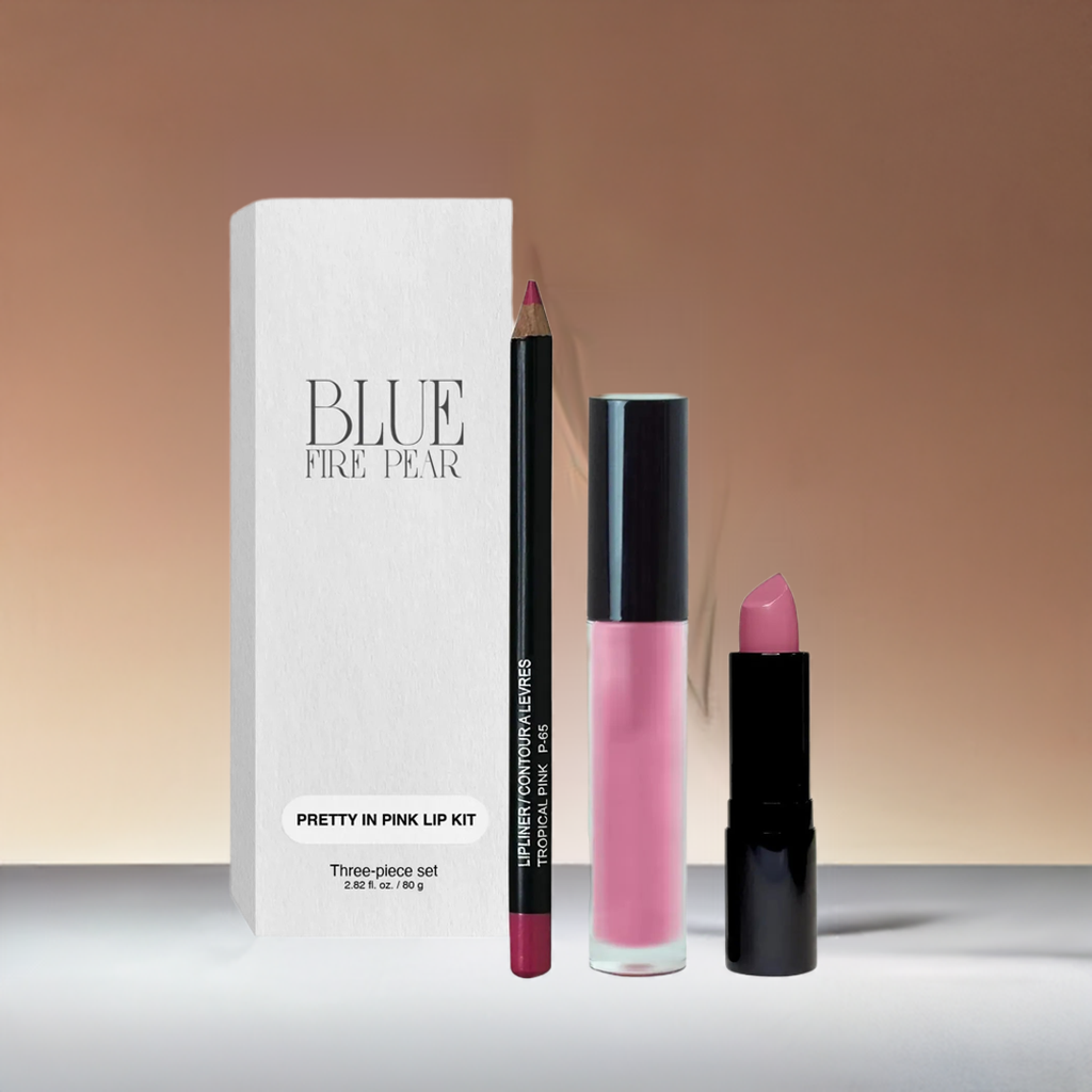 Lip Kit - Pretty In Pink - Premium Lipstick from Blue Fire Pear - Just $45! Shop now at Blue Fire Pear