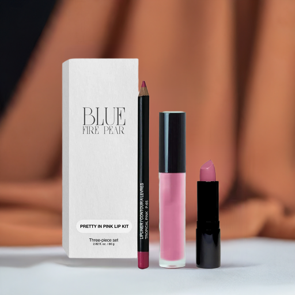 Lip Kit - Pretty In Pink - Premium Lipstick from Blue Fire Pear - Just $45! Shop now at Blue Fire Pear