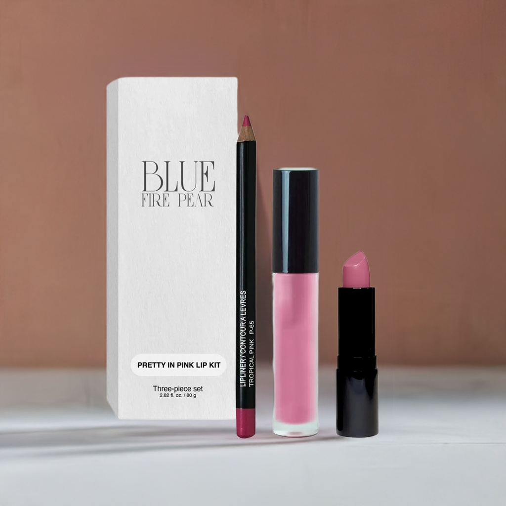 Lip Kit - Pretty In Pink - Premium Lipstick from Blue Fire Pear - Just $45! Shop now at Blue Fire Pear